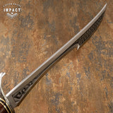 IMPACT CUTLERY 1-OF-A-KIND CUSTOM ART SWORD BOWIE KNIFE | ENGRAVED BLADE