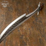 IMPACT CUTLERY 1-OF-A-KIND CUSTOM ART SWORD BOWIE KNIFE | ENGRAVED BLADE