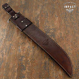 IMPACT CUTLERY 1-OF-A-KIND CUSTOM ART SWORD BOWIE KNIFE | ENGRAVED BLADE