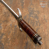 IMPACT CUTLERY 1-OF-A-KIND CUSTOM ART SWORD BOWIE KNIFE | ENGRAVED BLADE