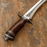 IMPACT CUTLERY 1-OF-A-KIND CUSTOM ART SWORD BOWIE KNIFE | ENGRAVED BLADE