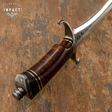 IMPACT CUTLERY 1-OF-A-KIND CUSTOM ART SWORD BOWIE KNIFE | ENGRAVED BLADE