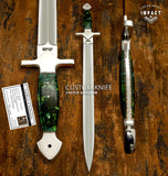 CUSTOM MEDIEVAL KNIGHT SWORD DAGGER | IMPACT CUTLERY UK