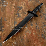 Black custom Commando Knife, UK Knife store, UK Knife seller