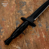 1-OF-A-KIND IMPACT CUTLERY CUSTOM D2 TOOL STEEL COMMONDO DAGGER KNIFE