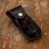 CUSTOM DAMASCUS FOLDING POCKET KNIFE HAND MADE BY IMPACT CUTLERY