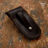 CUSTOM DAMASCUS FOLDING POCKET KNIFE HAND MADE BY IMPACT CUTLERY