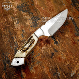 IMPACT CUTLERY RARE CUSTOM FULL TANG D2 SKINNING KNIFE