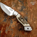 IMPACT CUTLERY RARE CUSTOM FULL TANG D2 SKINNING KNIFE