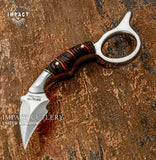 IMPACT CUTLERY CUSTOM D2 MINIATURE KARAMBIT KNIFE