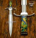 CUSTOM MEDIEVAL KNIGHT SWORD DAGGER | IMPACT CUTLERY UK