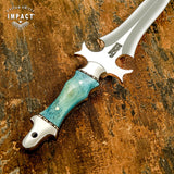 Buy UK Handmade Knife, UK Custom Knife, UK Hand made Knife, Hunting Knife, Dagger, Sword, Pocket Knife, Folding Knife, Chef Knife, Tracker, Survival knife, Bespoke, Kitchen Knife, Cleaver Knife, Bush craft, Axes, Hatchets, Matchets, Hand Forged Damascus, Bull Horn