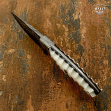 IMPACT CUSTOM DAMASCUS BUSHCRAFT SKINNING KNIFE