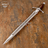 APOLLO ASTRAL ATHLATO CUSTOM FULLER SWORD DAGGER KNIFE STACKED LEATHER HAND MADE BY IMPACT CUTLERY UK, UK Knife seller, UK knife, UK knife store, Buy UK knife