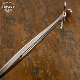 APOLLO ASTRAL ATHLATO CUSTOM FULLER SWORD DAGGER KNIFE STACKED LEATHER HAND MADE BY IMPACT CUTLERY UK