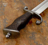 IMPACT CUTLERY 1-OF-A-KIND CUSTOM ART FULLER BOWIE KNIFE WENGE WOOD HANDLE