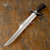 IMPACT CUTLERY 1-OF-A-KIND CUSTOM ART FULLER BOWIE KNIFE WENGE WOOD HANDLE