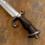 IMPACT CUTLERY 1-OF-A-KIND CUSTOM ART FULLER BOWIE KNIFE WENGE WOOD HANDLE
