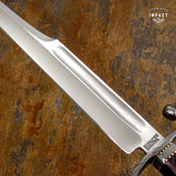 IMPACT CUTLERY 1-OF-A-KIND CUSTOM ART FULLER BOWIE KNIFE WENGE WOOD HANDLE