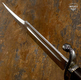 IMPACT CUTLERY 1-OF-A-KIND CUSTOM ART FULLER BOWIE KNIFE WENGE WOOD HANDLE