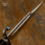 IMPACT CUTLERY 1-OF-A-KIND CUSTOM ART FULLER BOWIE KNIFE WENGE WOOD HANDLE