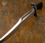 IMPACT CUTLERY 1-OF-A-KIND CUSTOM ART FULLER BOWIE KNIFE WENGE WOOD HANDLE