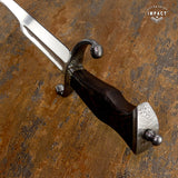 IMPACT CUTLERY 1-OF-A-KIND CUSTOM ART FULLER BOWIE KNIFE WENGE WOOD HANDLE