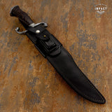 IMPACT CUTLERY 1-OF-A-KIND CUSTOM ART FULLER BOWIE KNIFE WENGE WOOD HANDLE