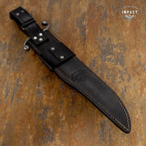 IMPACT CUTLERY 1-OF-A-KIND CUSTOM ART FULLER BOWIE KNIFE WENGE WOOD HANDLE