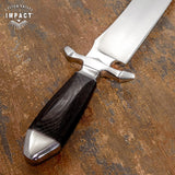 IMPACT CUTLERY 1-OF-A-KIND CUSTOM MASSIVE BOWIE KNIFE WENGE WOOD HANDLE