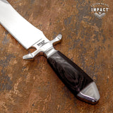 IMPACT CUTLERY 1-OF-A-KIND CUSTOM MASSIVE BOWIE KNIFE WENGE WOOD HANDLE