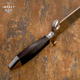 IMPACT CUTLERY 1-OF-A-KIND CUSTOM MASSIVE BOWIE KNIFE WENGE WOOD HANDLE