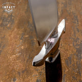 IMPACT CUTLERY 1-OF-A-KIND CUSTOM MASSIVE BOWIE KNIFE WENGE WOOD HANDLE
