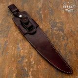 IMPACT CUTLERY 1-OF-A-KIND CUSTOM MASSIVE BOWIE KNIFE WENGE WOOD HANDLE