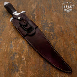 IMPACT CUTLERY 1-OF-A-KIND CUSTOM MASSIVE BOWIE KNIFE WENGE WOOD HANDLE