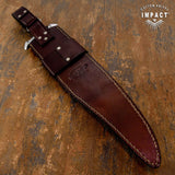IMPACT CUTLERY 1-OF-A-KIND CUSTOM MASSIVE BOWIE KNIFE WENGE WOOD HANDLE