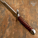 1-OF-A-KIND IMPACT CUTLERY CUSTOM BOWIE KNIFE LAMINATED EXOTIC WOOD HANDLE