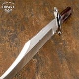 1-OF-A-KIND IMPACT CUTLERY CUSTOM BOWIE KNIFE LAMINATED EXOTIC WOOD HANDLE