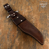 1-OF-A-KIND IMPACT CUTLERY CUSTOM BOWIE KNIFE LAMINATED EXOTIC WOOD HANDLE