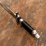 1-OF-A-KIND RARE IMPACT CUTLERY CUSTOM SUB HILTED DAGGER KNIFE BULL HORN HANDLE