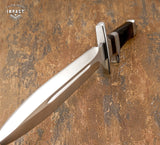 1-OF-A-KIND RARE IMPACT CUTLERY CUSTOM SUB HILTED DAGGER KNIFE BULL HORN HANDLE