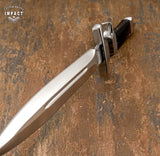 1-OF-A-KIND RARE IMPACT CUTLERY CUSTOM SUB HILTED DAGGER KNIFE BULL HORN HANDLE