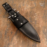 1-OF-A-KIND RARE IMPACT CUTLERY CUSTOM SUB HILTED DAGGER KNIFE BULL HORN HANDLE