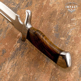 IMPACT CUTLERY 1-OF-A-KIND CUSTOM BOWIE KNIFE BURL WOOD HANDLE