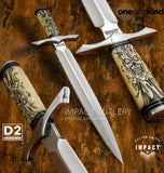 Handcrafted Skull Art Dagger – Brutal Elegance Meets Artisan Precision, Sword store uk