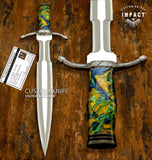CUSTOM MEDIEVAL KNIGHT SWORD DAGGER | IMPACT CUTLERY UK