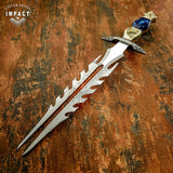 UK Custom bowie knife, Antique Stag Antler, Custom Damascus knife, Crown Antler