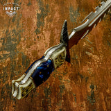 UK Custom bowie knife, Antique Stag Antler, Custom Damascus knife, Crown Antler