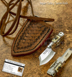 IMPACT CUTLERY RARE CUSTOM SKINNING NECK MINIATURE KNIFE