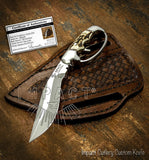 IMPACT CUTLERY RARE CUSTOM FULL TANG SKINNING MINIATURE KNIFE